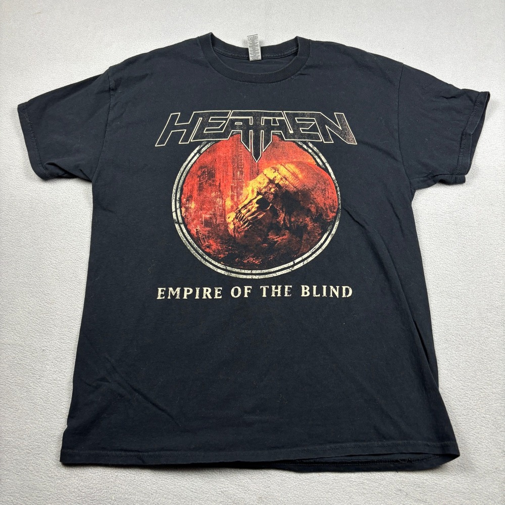 Heathen Empire of the Blind 2022 USA Tour Graphic T-Shirt Men Large Black Gildan